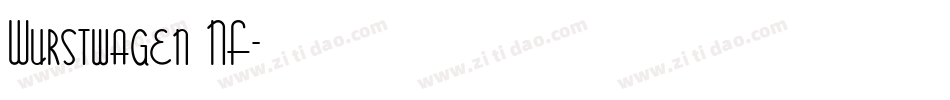 Wurstwagen NF字体转换